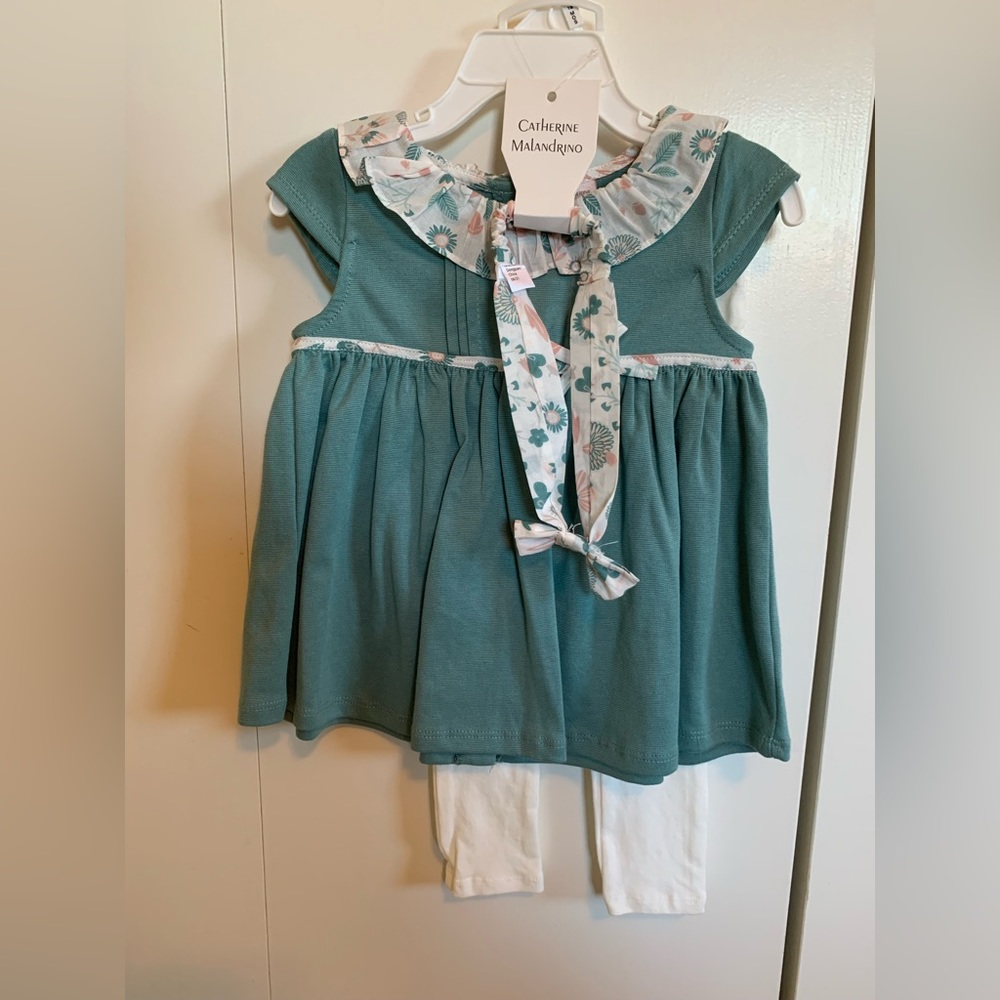 NWT Beautiful girl outfit with headband.